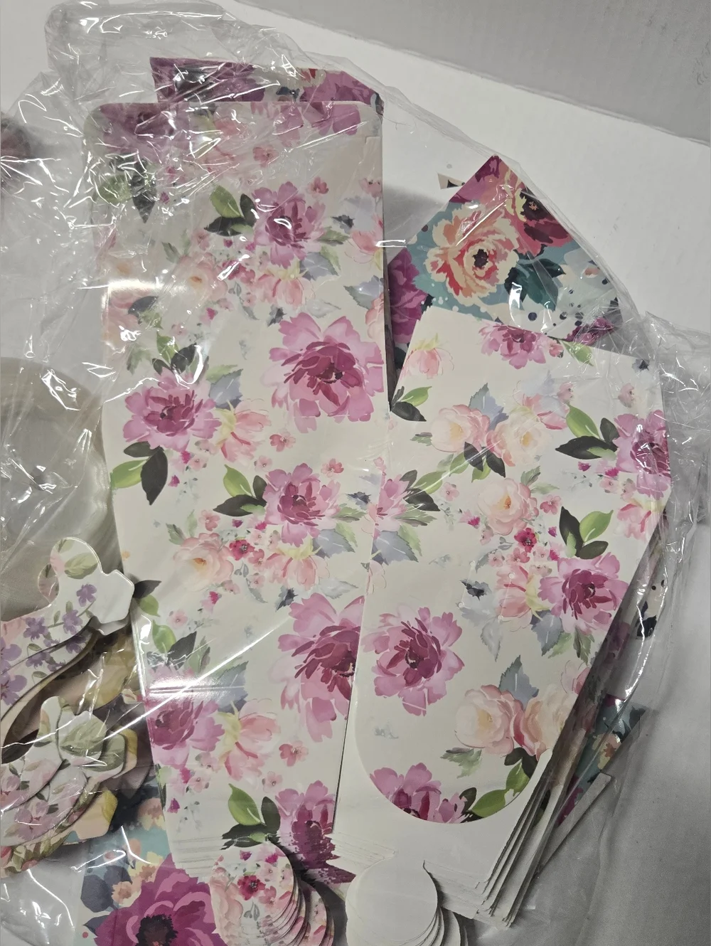 Floral Tea Party Set 36 Cups Baby Shower Wedding Party Supplies Plates Napkins